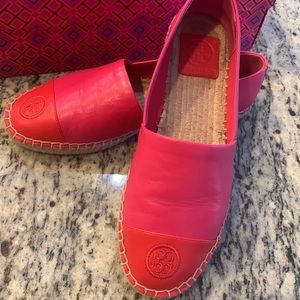 Tory Burch leather espadrilles Flat shoes size 7